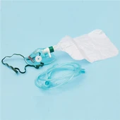 Maschera per ossigeno in PVC/Maschera non rebreathing con sacca per serbatoio